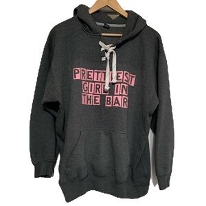 Beer Church Prettiest Girl in the Bar Hoodie - L